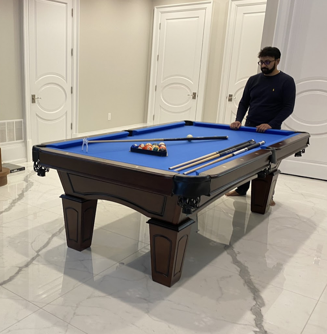 7-9’ Majestic Ascot Walnut Color Pool Table - Image 6