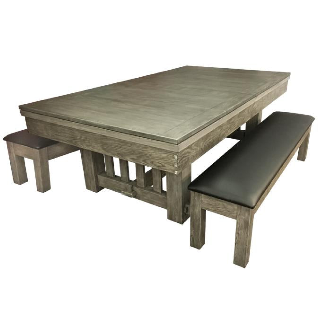 7-8’ Barnwood Grey Majestic Mensa Pool Table - Image 3
