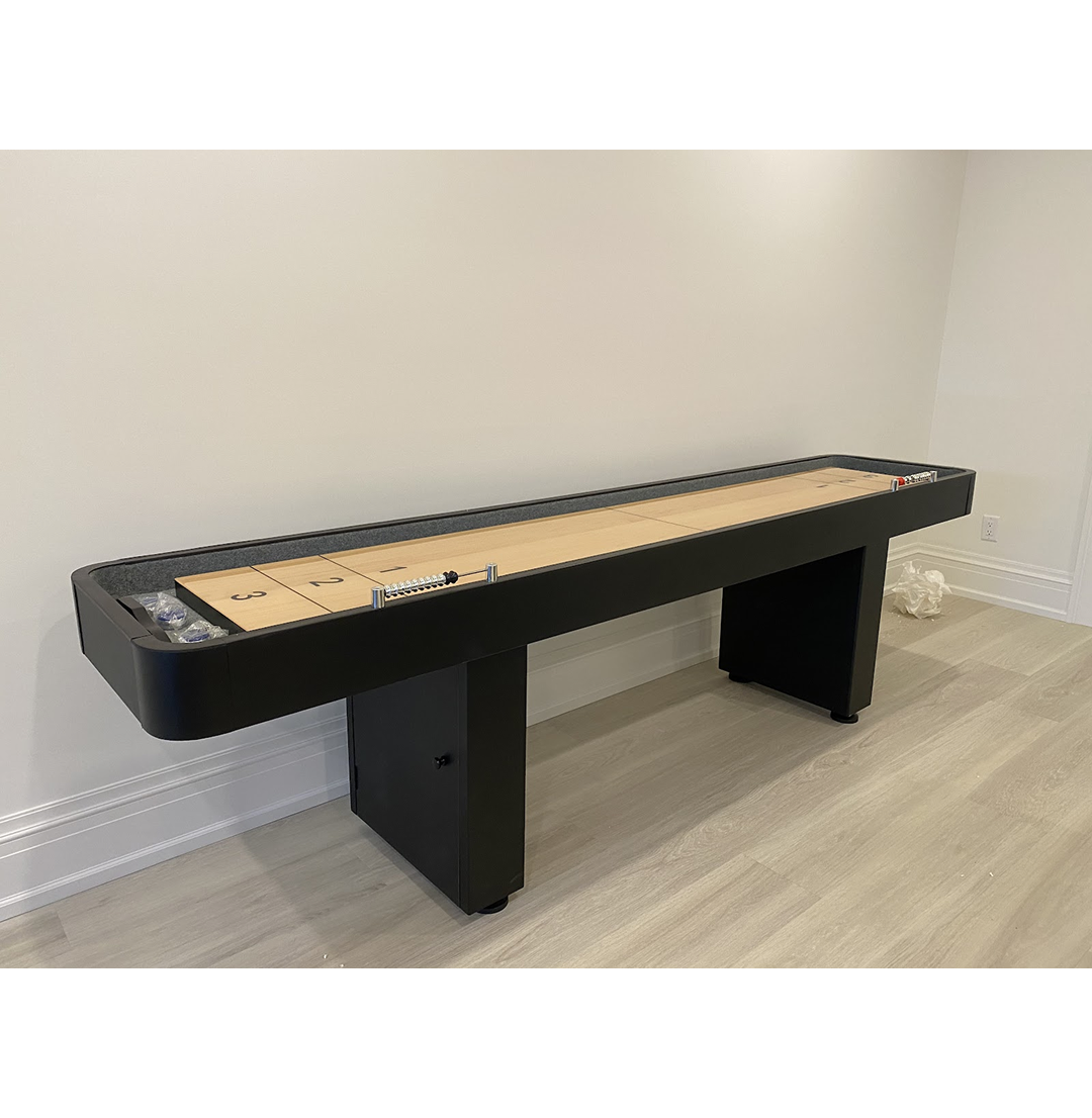 Jett 9 Foot Shuffleboard Table with Bumpers - Image 4