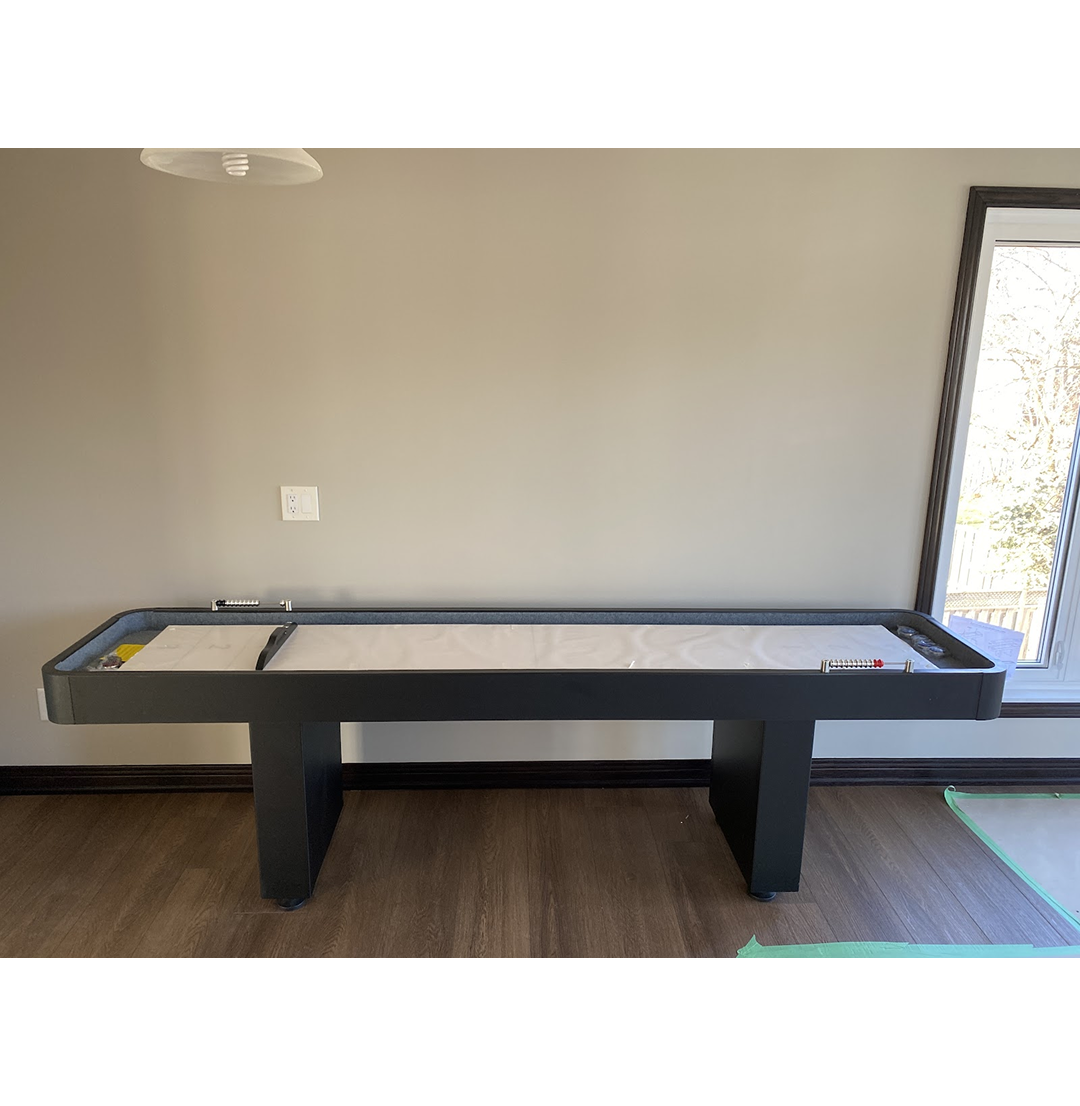 Jett 9 Foot Shuffleboard Table with Bumpers - Image 5