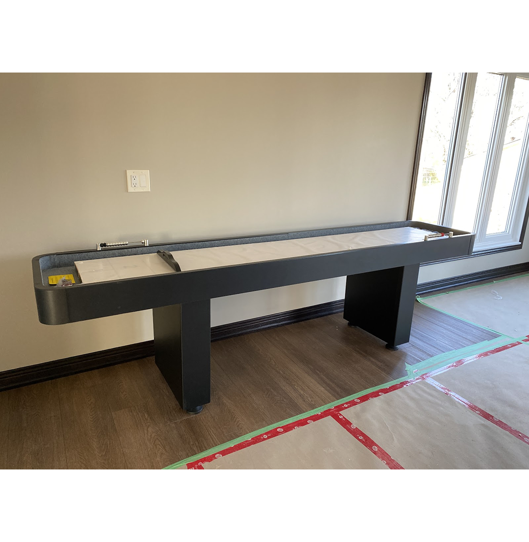 Jett 9 Foot Shuffleboard Table with Bumpers - Image 6