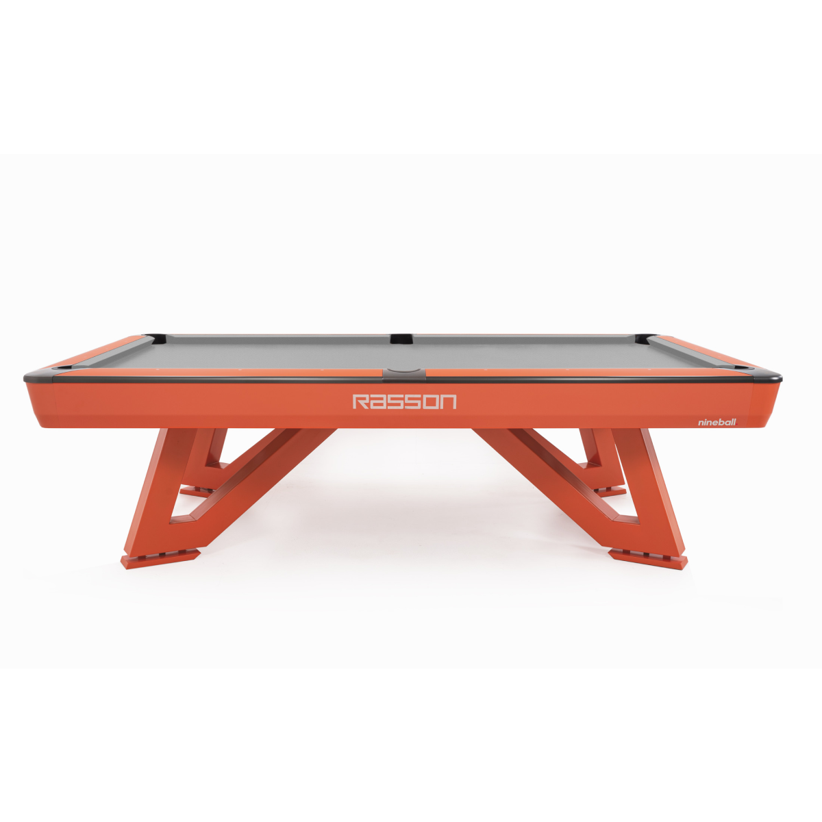 8′-9′ Rasson Wolf Professional Competition Pool Table – Orange - Image 2