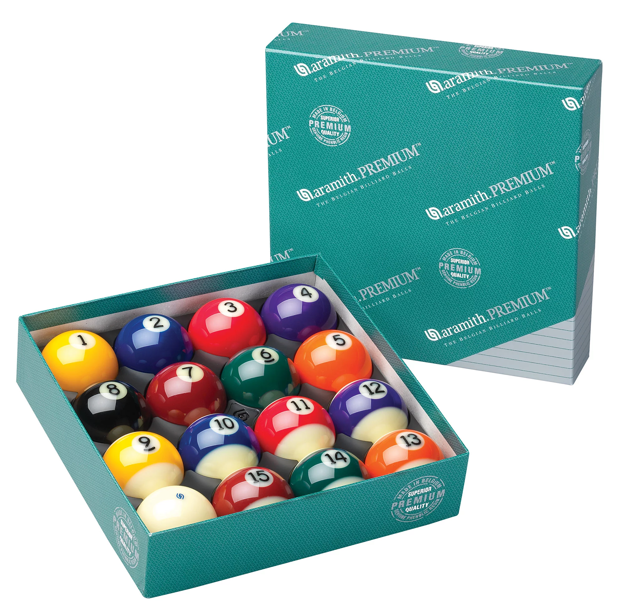 2¼” Aramith® Premium Pool Ball Set - Vitrotech™ Technology