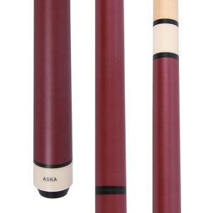 ASKA JBC 25oz Matte Red Jump/Break Cue | 14mm Tip, Hard Rock Canadian Maple