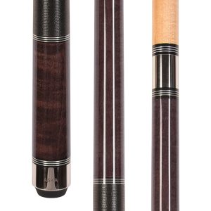 ASKA TR Brown Pool Cue | 58", Triple Rings, 12.75mm Tip, Irish Linen