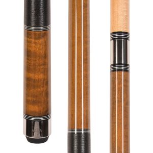 ASKA TR Light Brown Pool Cue | 58", Triple Rings, 12.75mm Tip, Irish Linen