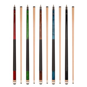 ASKA L2 Pool Cue Set of 5 – 58" Canadian Maple, 13mm Leather Tip, Mixed Weights 18–21oz