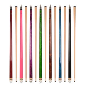 Set of 7 Aska L3 Pool Cue Sticks, 58", 13mm Tip, Hard Rock Canadian Maple Shaft, Wrapless