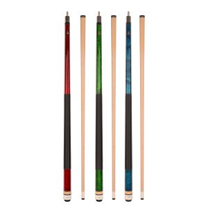 ASKA L2 Pool Cue Set of 3 – 58" Canadian Maple, 13mm Leather Tip, Mixed Weights 18–20oz
