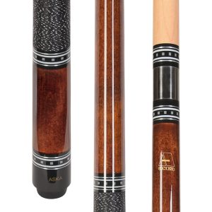 ASKA L9 Brown Pool Cue | 58", Stained Maple, Irish Linen, 13mm Tip