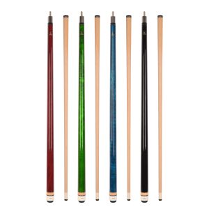 Set of 4 Aska L3 Pool Cue Sticks, 58", 13mm Tip, Hard Rock Canadian Maple Shaft, Wrapless