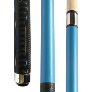 ASKA JBCHH-BSW Heavy Hitter 3-Piece Jump/Break Cue | 14mm Tip, Matte Blue, Sport Wrap