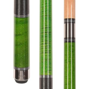 ASKA TR Green Pool Cue | 58", Triple Rings, 12.75mm Tip, Irish Linen