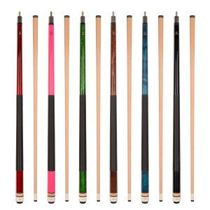 ASKA L2 Pool Cue Set of 6 – 58" Canadian Maple, 13mm Leather Tip, Mixed Weights 18–21oz