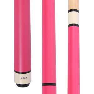 ASKA JBC 25oz Matte Pink Jump/Break Cue | 14mm Tip, Hard Rock Canadian Maple