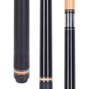 ASKA JBC Black 3-Piece Jump/Break Cue | 13mm Phenolic Tip, Hard Rock Canadian Maple