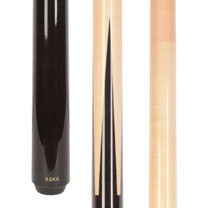 Aska SP Exotic Wood Sneaky Pete Billiard Pool Cue Sticks, 58", Maple Spliced Exotic Wood, 13mm Tip, 2-Piece Construction.