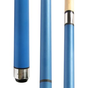 ASKA JBCHH-BL Heavy Hitter 3-Piece Jump/Break Cue | 14mm Tip, Matte Blue, Wrapless