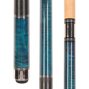 ASKA TR Blue Pool Cue | 58", Triple Rings, 12.75mm Tip, Irish Linen
