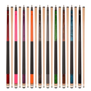ASKA L2 Pool Cue Set of 10 – 58" Canadian Maple, 13mm Leather Tip, Mixed Weights 18–21oz