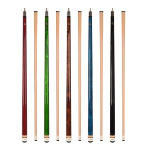 Set of 5 Aska L3 Pool Cue Sticks, 58", 13mm Tip, Hard Rock Canadian Maple Shaft, Wrapless