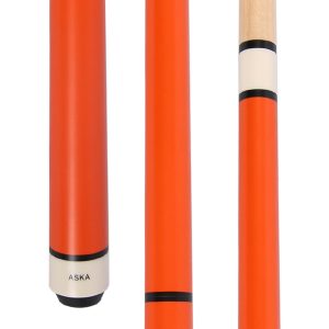 ASKA JBC 25oz Matte Orange Jump/Break Cue | 14mm Tip, Hard Rock Canadian Maple