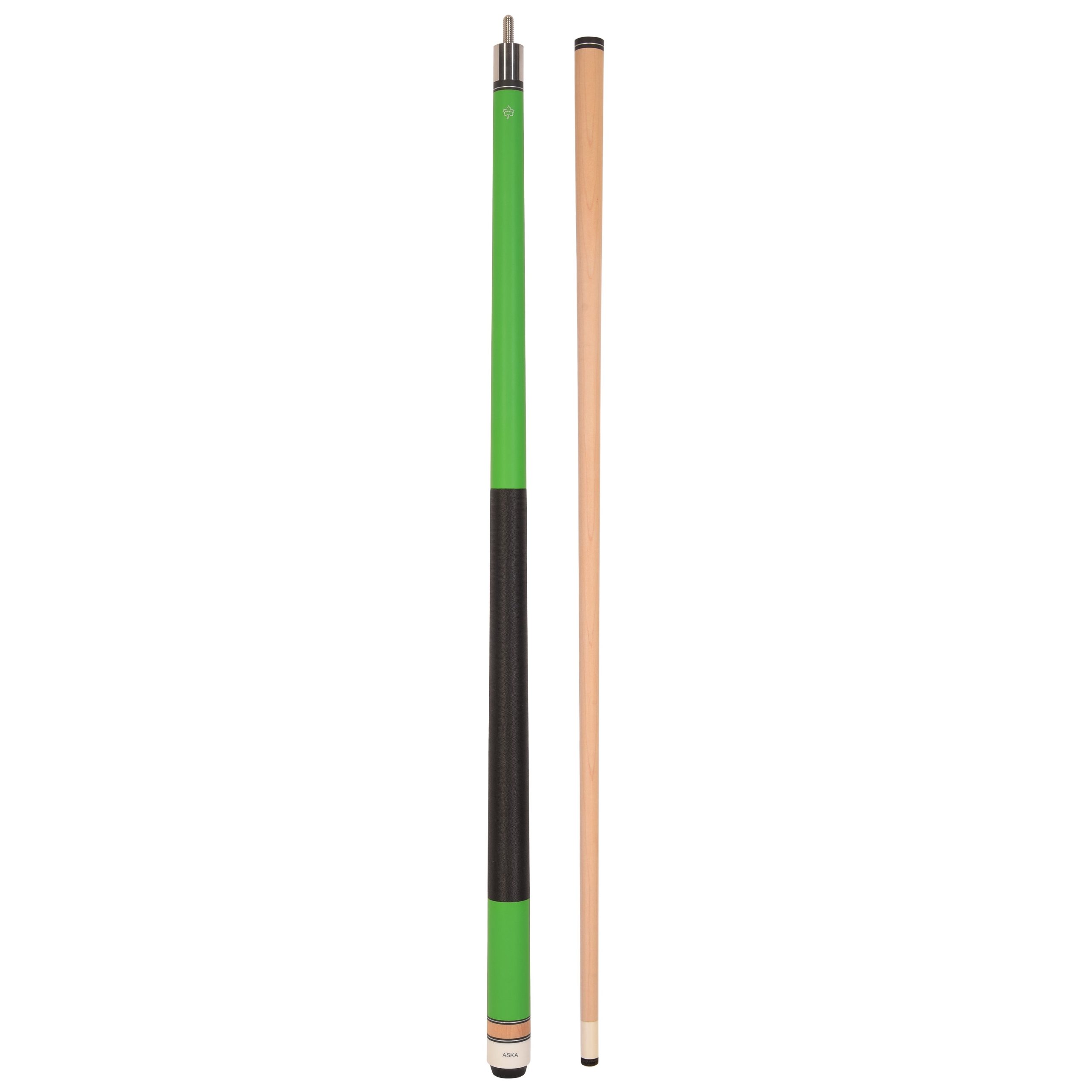 ASKA Matte Green Pro 58-Inch Pool Cue Stick | 2-Piece Hard Rock Maple - Image 2