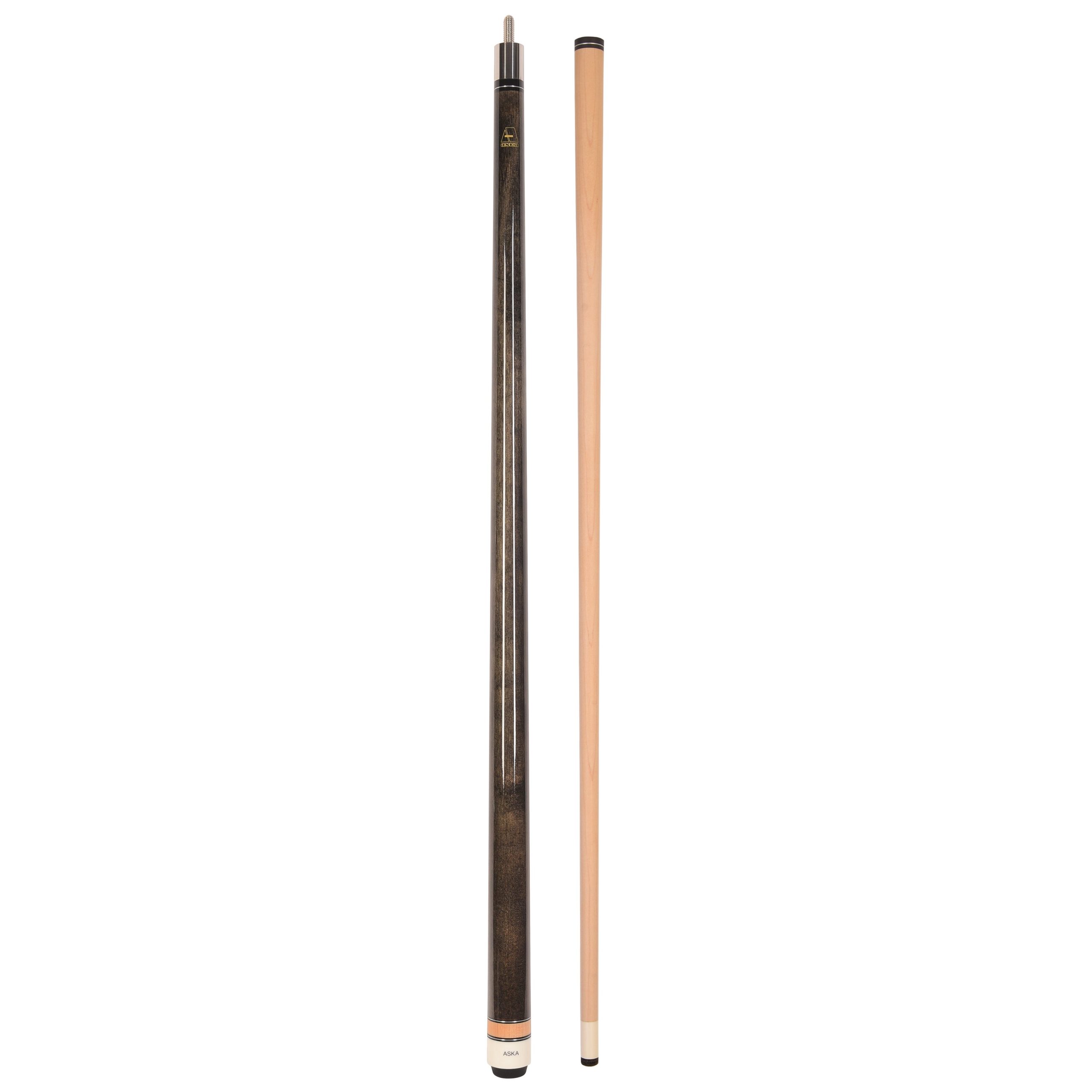 ASKA Smoke No Wrap Pool Cue Stick, 58" Hard Rock Canadian Maple, 13mm Hard Tip, 5/16x18 Stainless Steel Joint - Image 2
