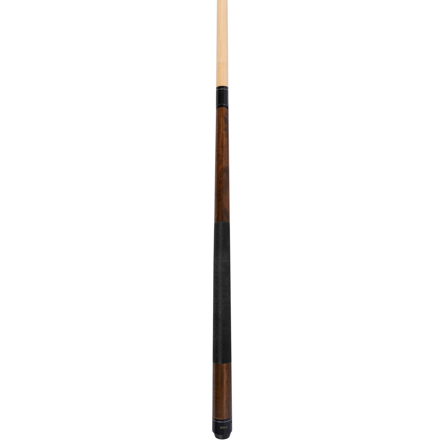 ASKA Brown 42" Short Pool Cue – 13.5 oz, Maple Shaft, 13mm Tip, 5/16x18 Joint, Black Nylon Wrap (LEC42) - Image 5