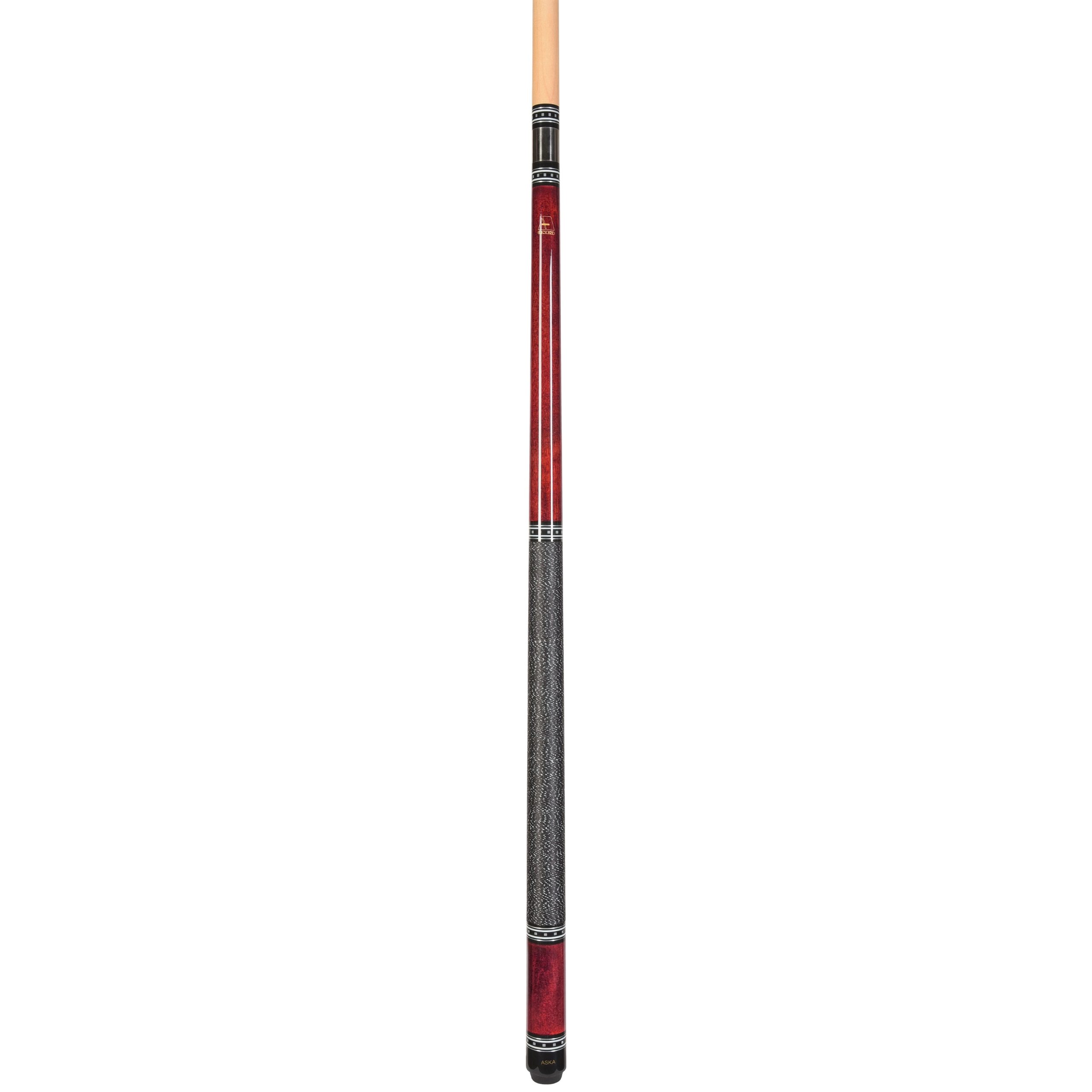 ASKA L9 Red Pool Cue | 58", Stained Maple, Irish Linen, 13mm Tip - Image 3