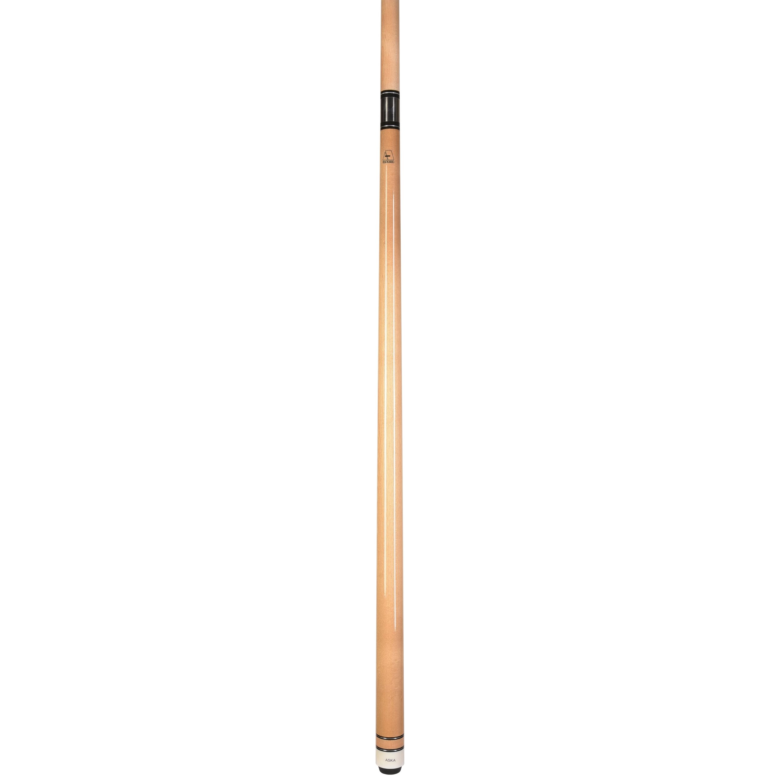ASKA Natural No Wrap Pool Cue Stick, 58" Hard Rock Canadian Maple, 13mm Hard Tip, 5/16x18 Stainless Steel Joint - Image 3