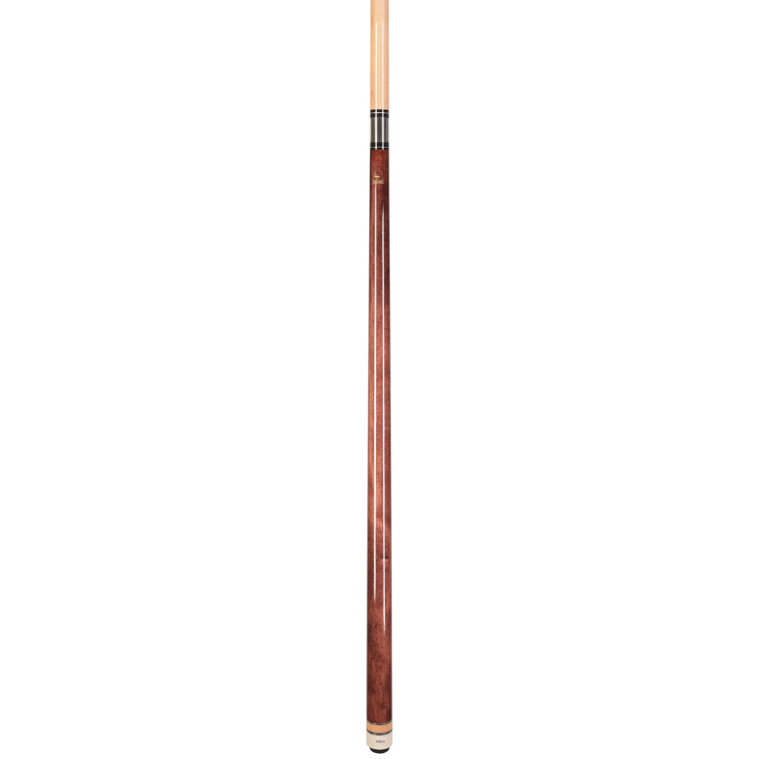 ASKA Mahogany No Wrap Pool Cue Stick, 58" Hard Rock Canadian Maple, 13mm Hard Tip, 5/16x18 Stainless Steel Joint - Image 3