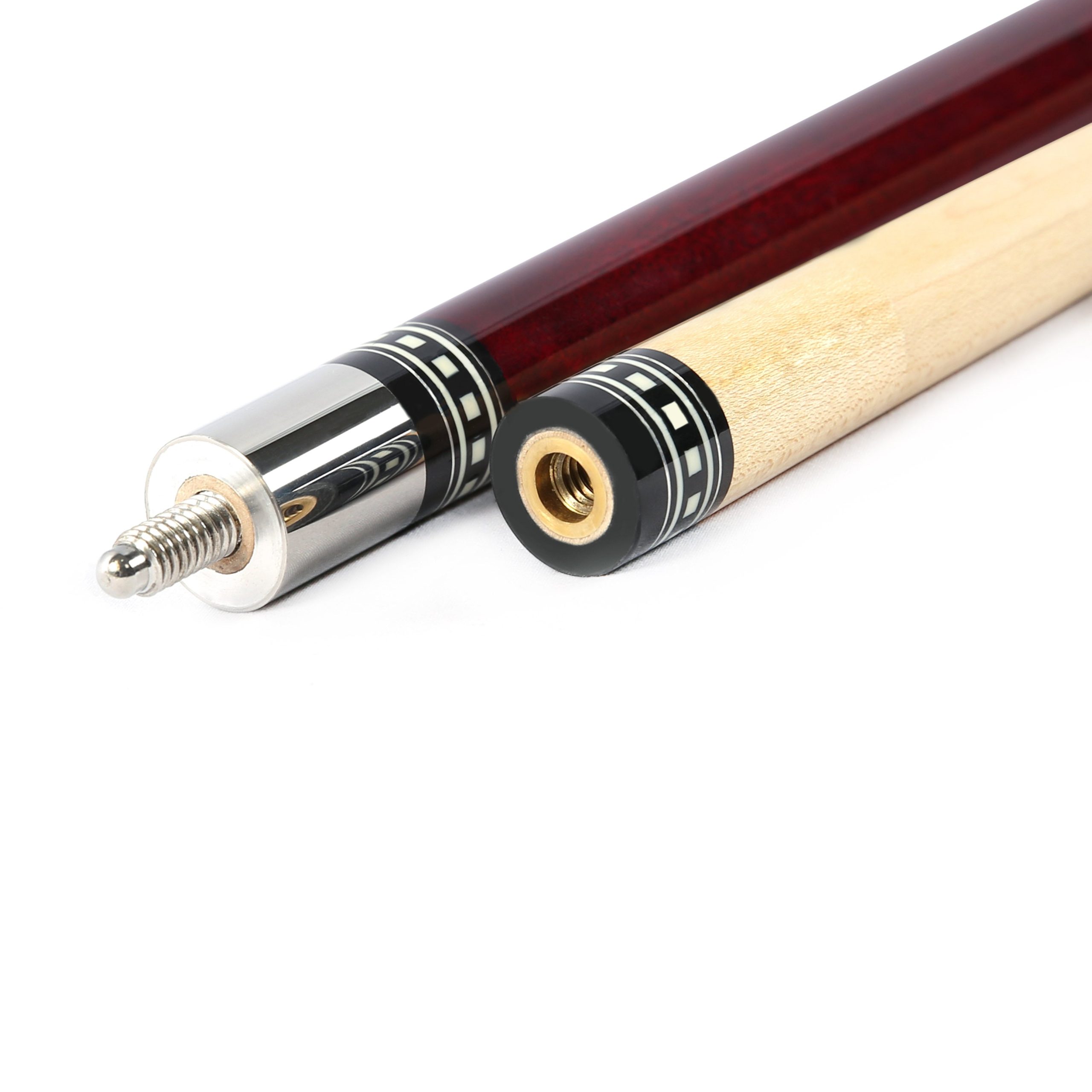 ASKA L9 Red Pool Cue | 58", Stained Maple, Irish Linen, 13mm Tip - Image 4
