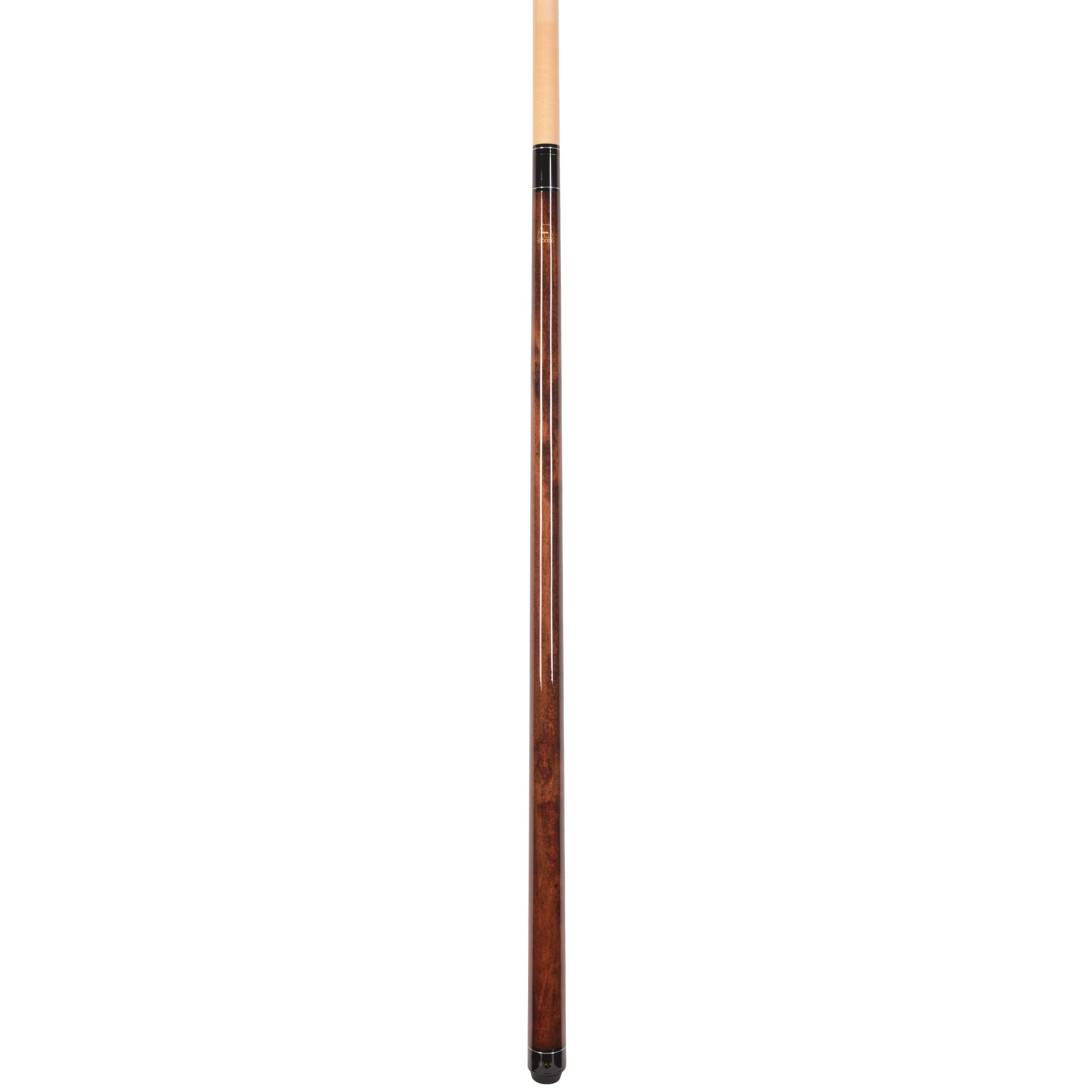 ASKA LECN Brown No-Wrap Pool Cue | 58", 13mm Leather Tip - Image 3