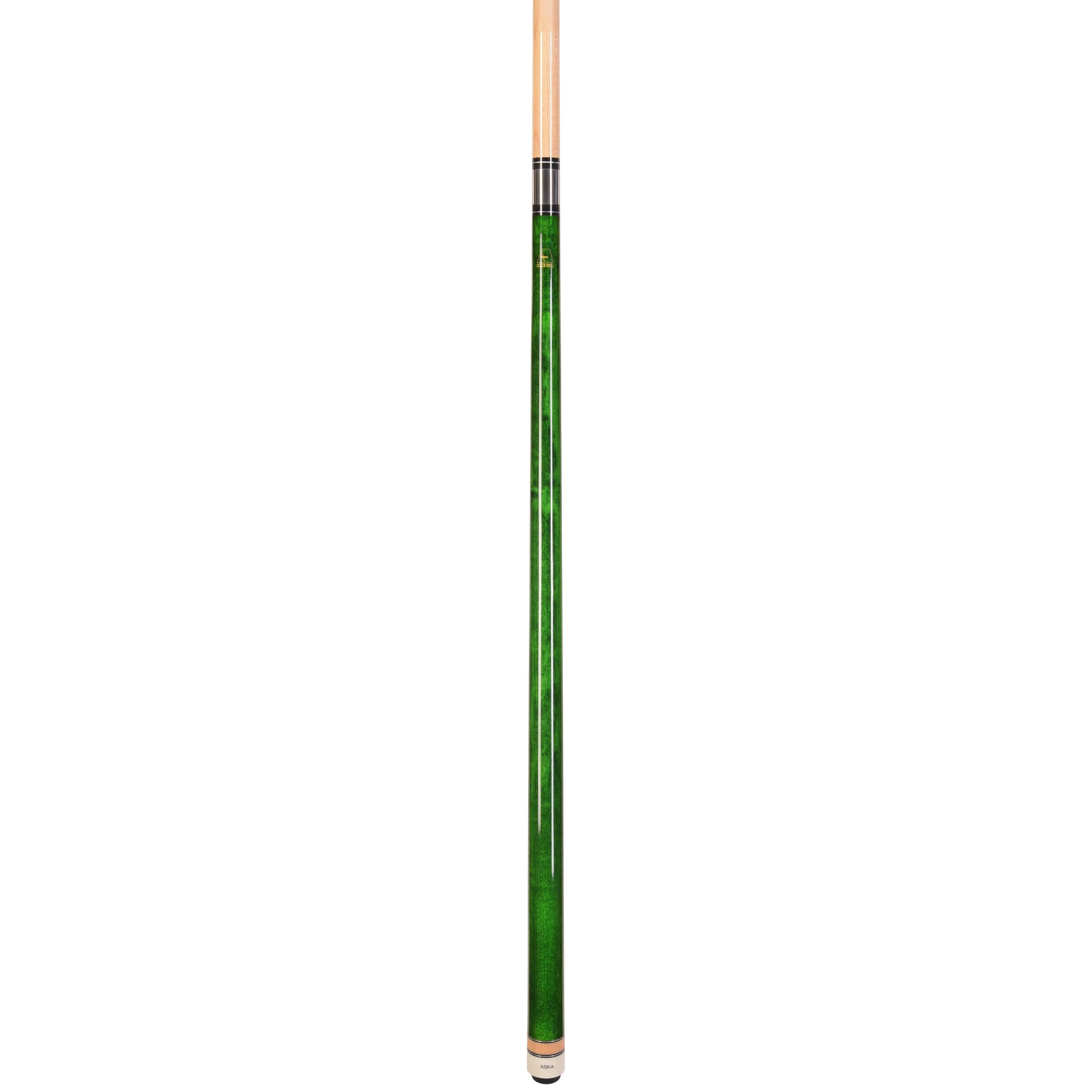 ASKA Green No Wrap Pool Cue Stick, 58" Hard Rock Canadian Maple, 13mm Hard Tip, 5/16x18 Stainless Steel Joint - Image 3