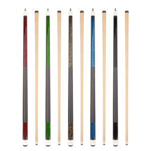 ASKA Set of 5 Pool Cue Sticks 58", 2-Piece Construction, 5/16x18 Joint, Hard Rock Canadian Maple, L1S5