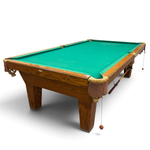 Pre-Owned Olhausen 9' Solid Oak Pool Table