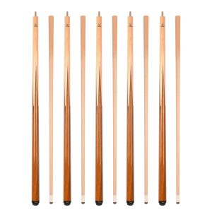Set of 5 Aska SP1 Malaswood Sneaky Pete Billiard Pool Cue Sticks, 58" Hard Rock Canadian Maple, 13mm Hard Leather Tip, 2-Piece Construction