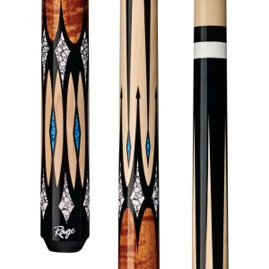 Rage Diamond Crush Wrapless Pool Cue RG203 | 13mm Maple